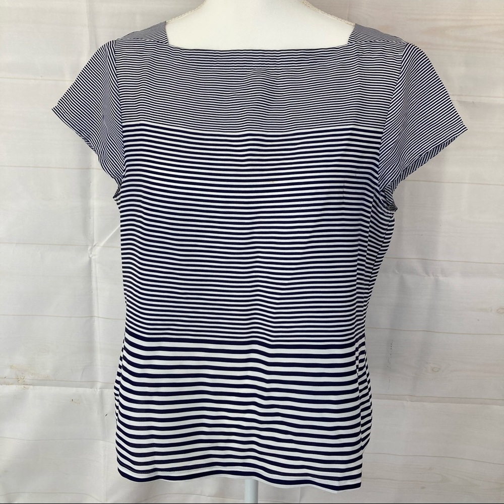 Loft striped boatneck top Size LP